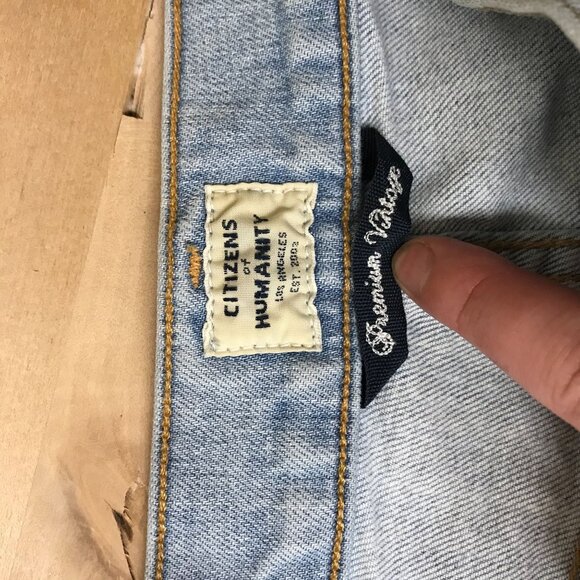 CITIZENS OF HUMANITY - WOMEN 30 - LIGHT WASH PREMIUM VINTAGE EMERSON PETITE JEAN - Picture 8 of 11